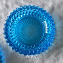 Indiana Glass Diamond Point Candy Powder Jar