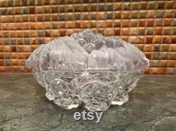 Irving W. Rice and Co. (Irice) Imperial Glass Art Nouveau Box Mid Century Modern