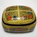 Kashmir Lacquer Lidded Trinket Jewelry Box 5 X 4 X 2 1 2