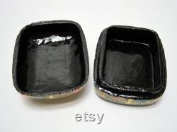 Kashmir Lacquer Lidded Trinket Jewelry Box 5 X 4 X 2 1 2