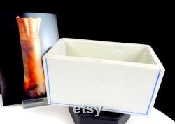 Ken Stevens Signed Northwest Art Pottery Blue Line Dresser Box Without Lid 1997