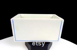 Ken Stevens Signed Northwest Art Pottery Blue Line Dresser Box Without Lid 1997