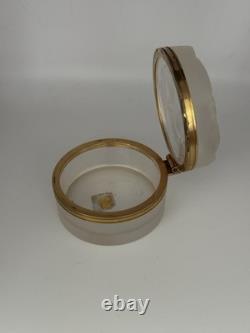 LALIQUE Crystal Vintage DAPHNE Trinket Jewelry Powder Box