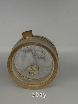 LALIQUE Crystal Vintage DAPHNE Trinket Jewelry Powder Box