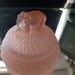 LE Smith Vintage Pink Satin Elephant Powder Jar Trinket 1930