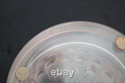Lalique Dahlia Powder Box Lidded Jar Signed BEAUTIFUL 4.25 Inches Diameter