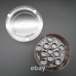Lalique Vintage'Roger' Crystal Art Deco Circular Powder Box