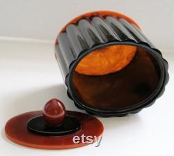 Large Art Deco Bakelite Catalin Box Vintage 1930 Statement Piece Bakelite Powder Box Cigarette Box Art Deco Style RESERVED