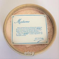 Large Face Powder Box D'Orsay Poudre Secret (1945-50). In original box packaging with full sealed contents. Immaculate.