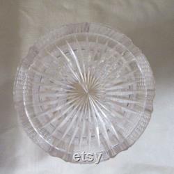 Large Guilloche Sterling Crystal Dresser Jar Circa 1877-1890 Birmingham George Bowen And Sons England