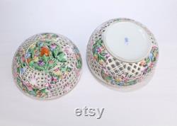 Large Herend Porcelain Reticulated Covered Table Or Dresser Box 6211 C 115 PC