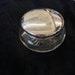 Large Solid Silver Antique Glass Powder Jar, Vanity Set, Antique Deakin and Francis