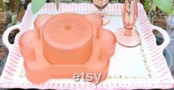 Lenox Imperial Glass Pink Satin Trinket Powder Box
