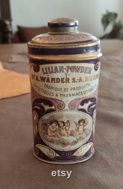 Lilian Powder, Dr. A. Wanders. A. Berne, Tin Powder Box
