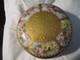 Limoges France Porcelain Powder Box Pink Flowers And Gold- 5 by 3 inches