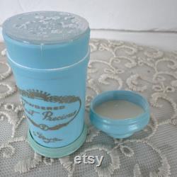 Loral Evyan NY Most Precious Powder Blue Bottle Gold Font VTG Partially Full