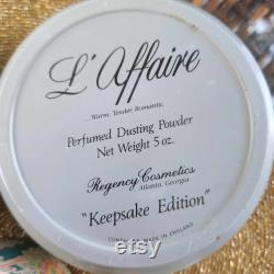 Lot of 4 Dusting Face Powders 1940s French L'Affaire and Bal d' Bain -unopened Irresistible and Ponds -open-no puff -EXTRA perfume, gloves