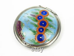 Louis Kuppenheim Germany Art Deco Silver 935 Guilloche Enamel Orientalist Powder Box- ca. 1920s