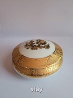 Lovely Limoges Courting Couple Vanity Box