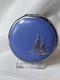 MCM Plat&eacute; Compact Sailboat Nautical Enamel Double Vanity Mirrored Powder Box