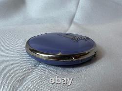 MCM Platé Compact Sailboat Nautical Enamel Double Vanity Mirrored Powder Box
