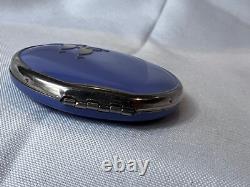 MCM Platé Compact Sailboat Nautical Enamel Double Vanity Mirrored Powder Box
