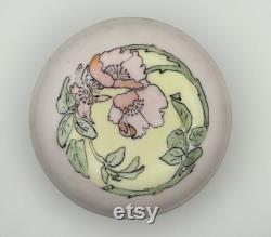 M.Z. Austria Hand-Painted Powder Jar Signed by Emma R. Salisbury