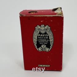 Mavis Talcum Powder 1.5 oz Vintage 1950s 50s V. Vivaudou New