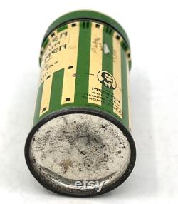 Mennen Talcum for Men Sample Size Powder Tin 1930s Litho Shaker Top 2 inches Vintage Vanity Display