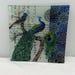 Michael Design Works Peacock Trinket Glass Tray 6 3 4 Diameter GAR2-250