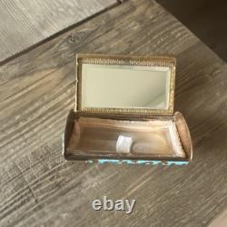 Mid Century Powder and Mirror Compact
