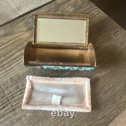 Mid Century Powder and Mirror Compact
