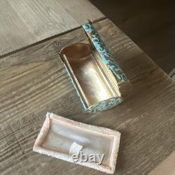 Mid Century Powder and Mirror Compact