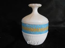 Milk Glass Powder Jar