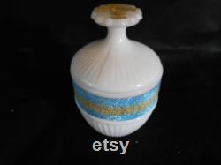 Milk Glass Powder Jar