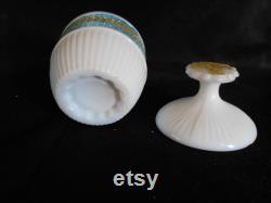 Milk Glass Powder Jar