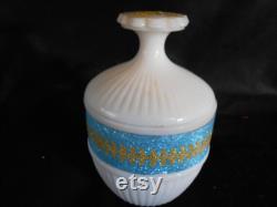Milk Glass Powder Jar
