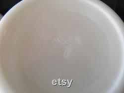 Milk glass vanity jar, Avon