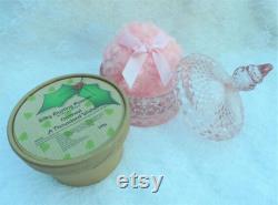 Mini Girls Boudoir Christmas Gift Set. Powder Puff, Powder Jar and Silky Dusting Powder. Talc and Cornflour Free.