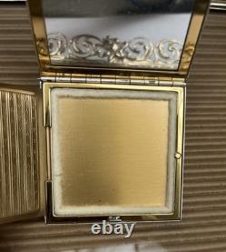 Mint Complete Elgin American Lotus Tree Powder Compact Set Original Box Booklet