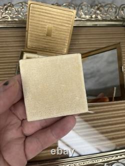 Mint Complete Elgin American Lotus Tree Powder Compact Set Original Box Booklet