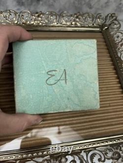 Mint Complete Elgin American Lotus Tree Powder Compact Set Original Box Booklet
