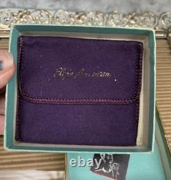 Mint Complete Elgin American Lotus Tree Powder Compact Set Original Box Booklet
