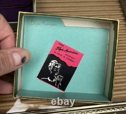 Mint Complete Elgin American Lotus Tree Powder Compact Set Original Box Booklet