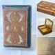 Mondaine Compact Book Style Art Nouveau Deco Double Vanity Rouge & Powder Box