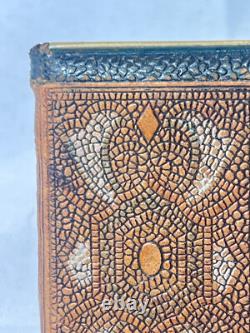 Mondaine Compact Book Style Art Nouveau Deco Double Vanity Rouge & Powder Box