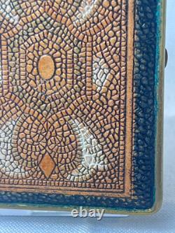 Mondaine Compact Book Style Art Nouveau Deco Double Vanity Rouge & Powder Box