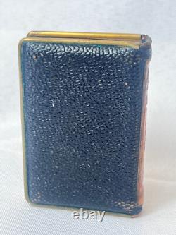 Mondaine Compact Book Style Art Nouveau Deco Double Vanity Rouge & Powder Box