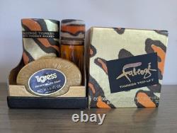 NEW Vintage Faberge Tigress Trip-Let Bath Powder Milled Bar Soap Cologne Box Set