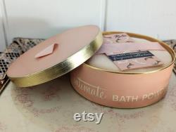 NOS Vintage Revlon Intimate Bath Powder With Lanolite Puff, Sealed Powder Unused, Original Pamphlet Powder Box Vintage Cosmetics 1950s